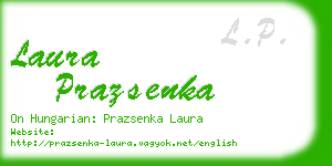 laura prazsenka business card